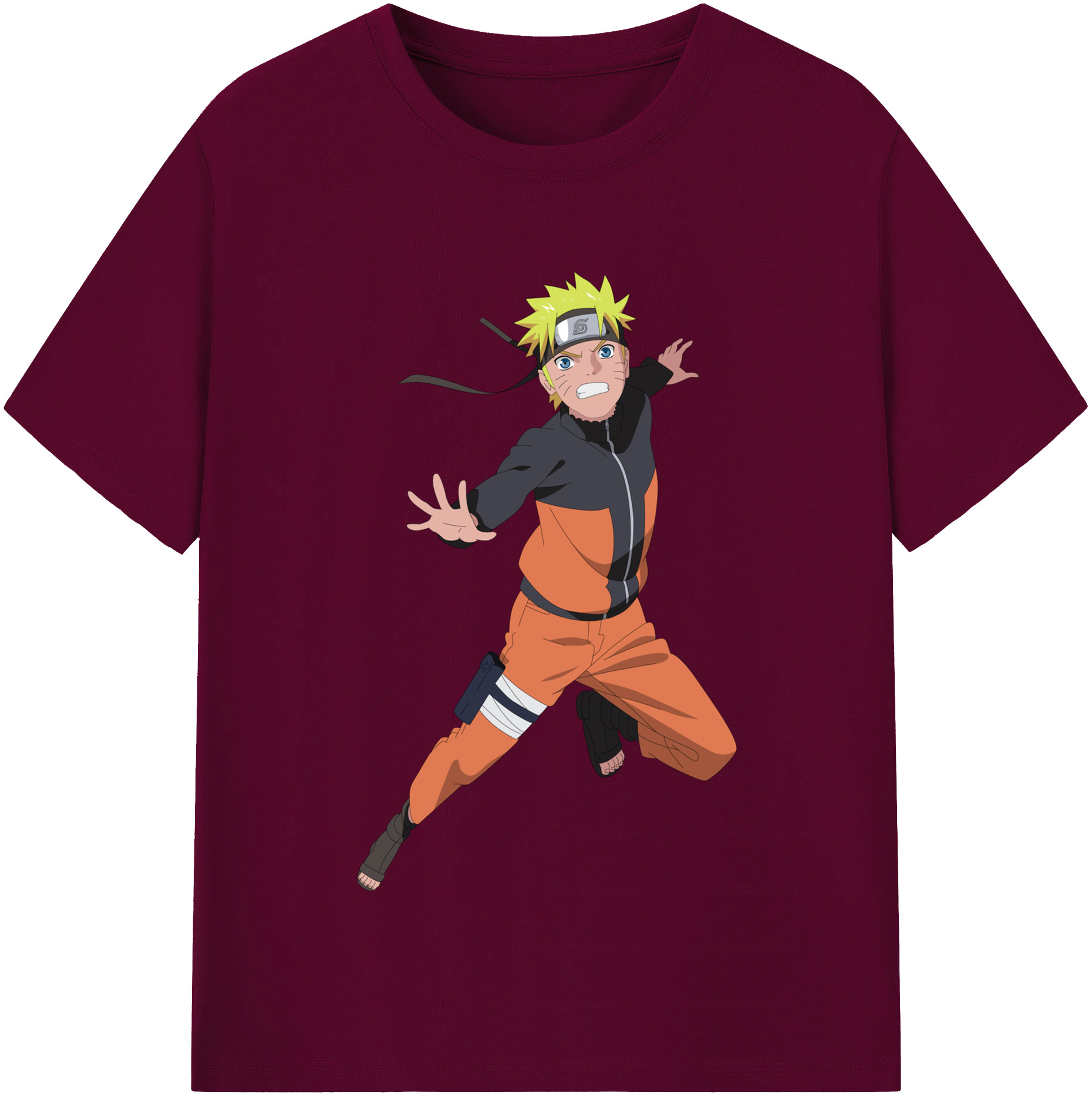 NARUTO -ナルト- うずまき ナルト Uzumaki Naruto レディースカジュアルプリントTシャツ（綿100％）